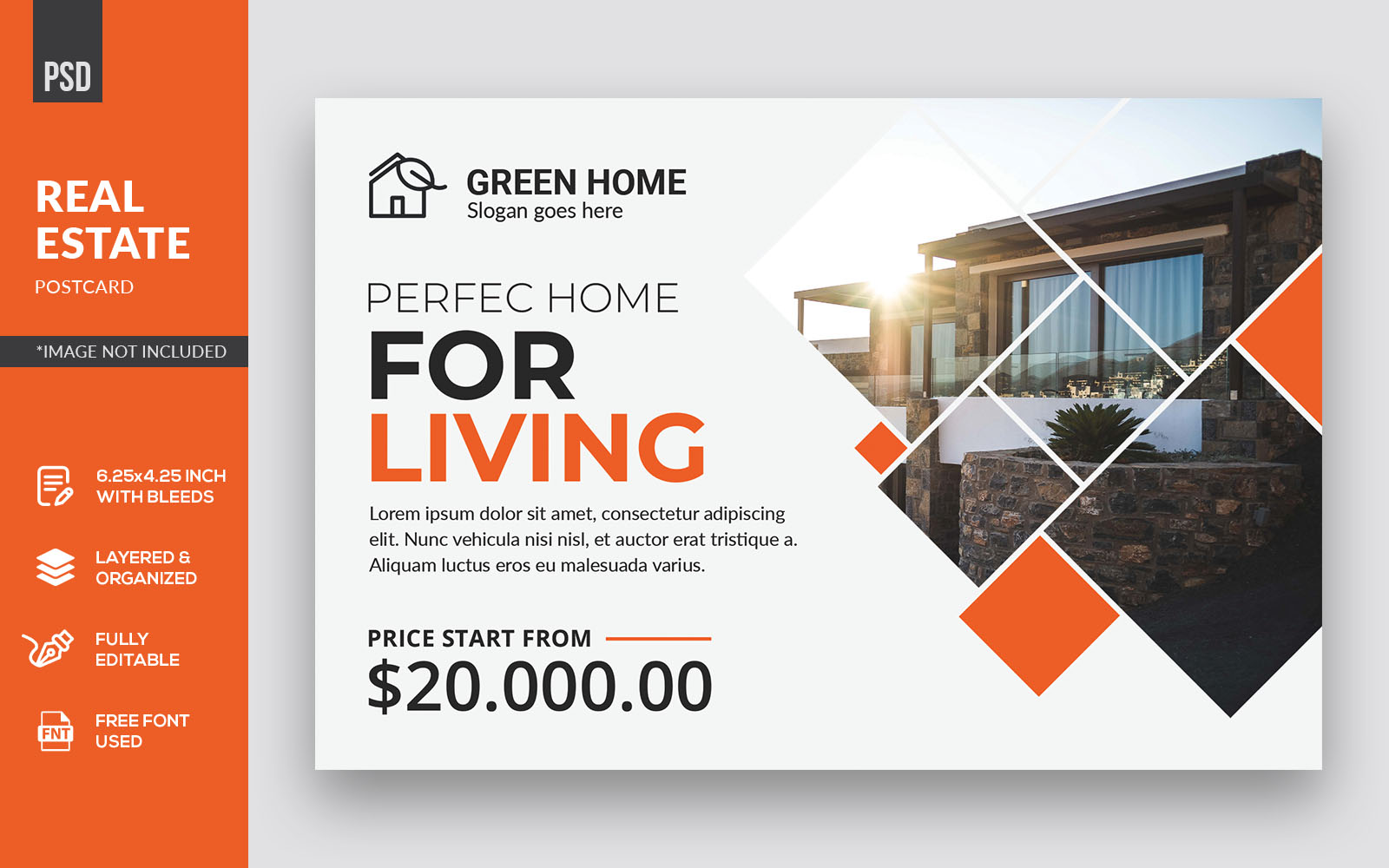 Real Estate Postcard - Corporate Identity Template