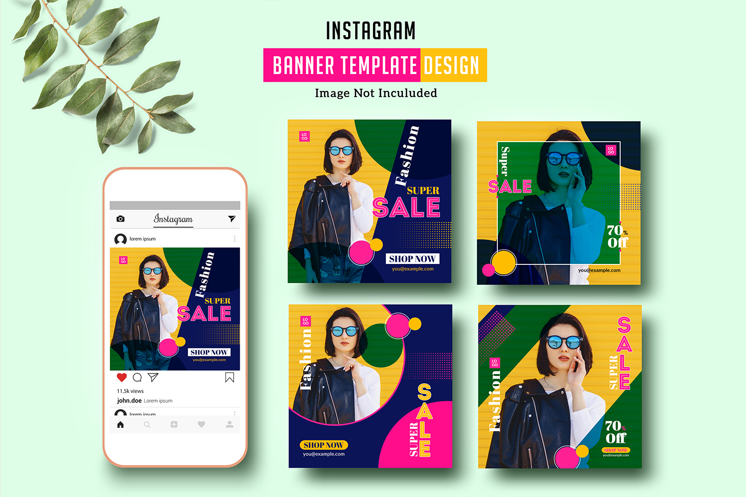 Doe Instagram Banner Social Media Template