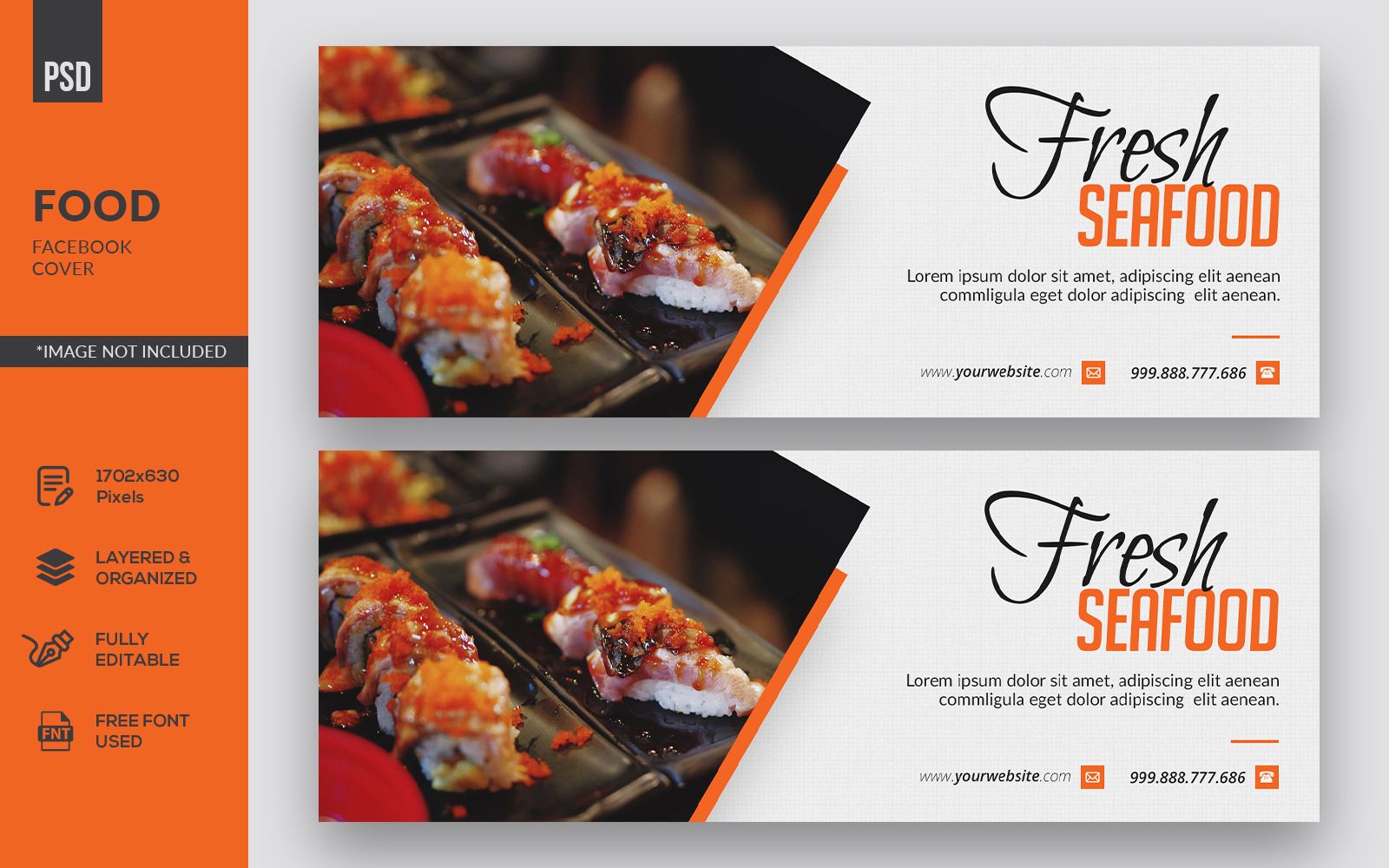 Food Facebook Cover Social Media Template