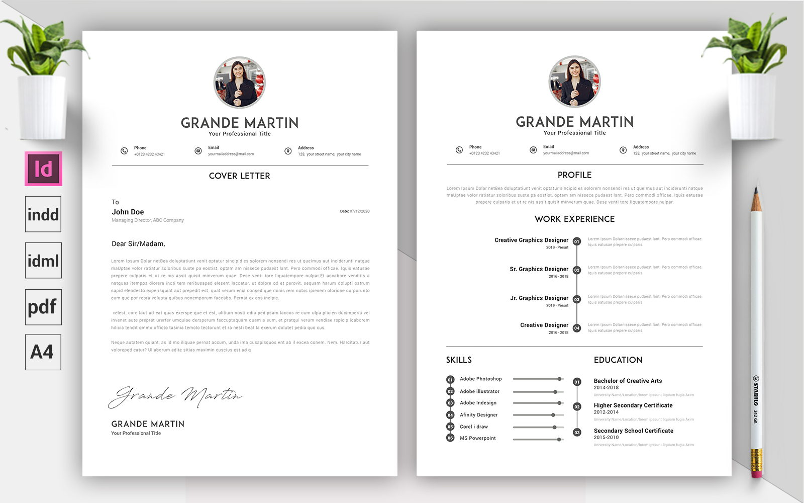 Grande Martin - CV & Resume Template