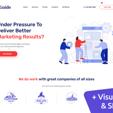 Marketing Guide Landing Page Templates 146801
