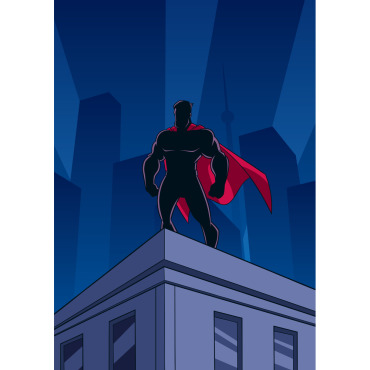 Super Hero Illustrations Templates 146936