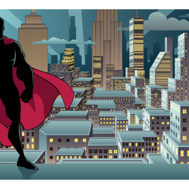 Super Hero Illustrations Templates 146942