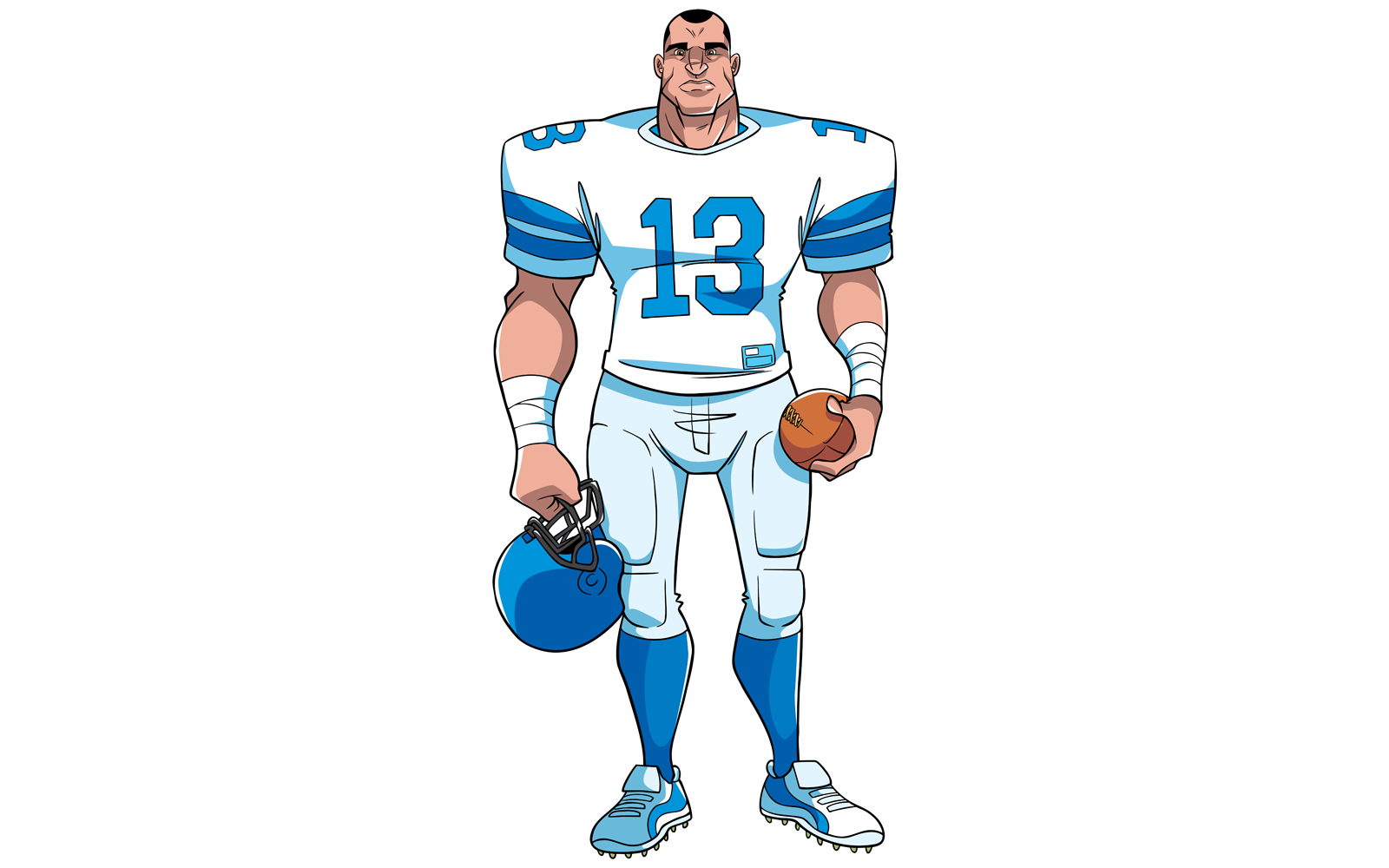 American Football Player - Illustration