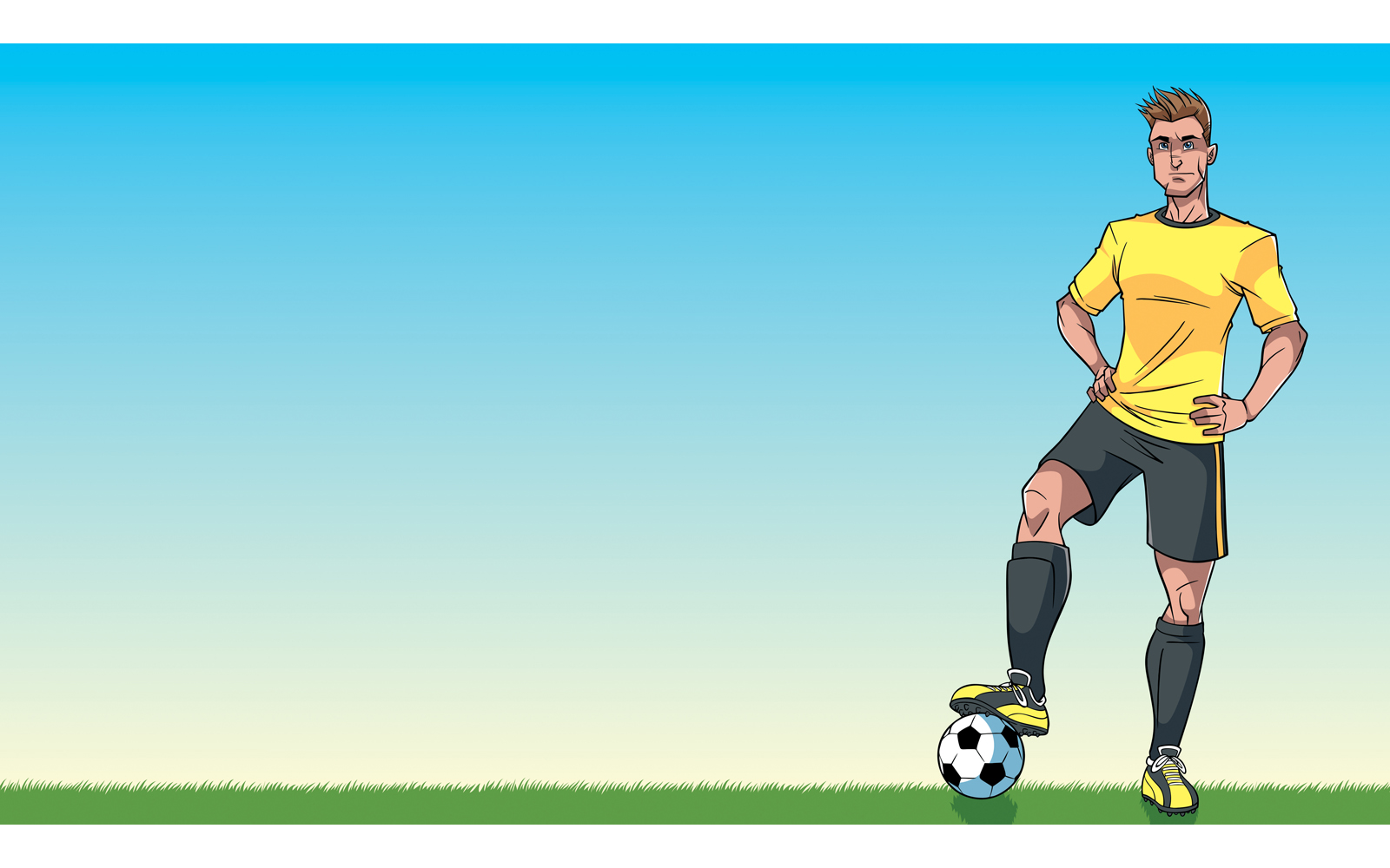 Football Player Background - Illustration