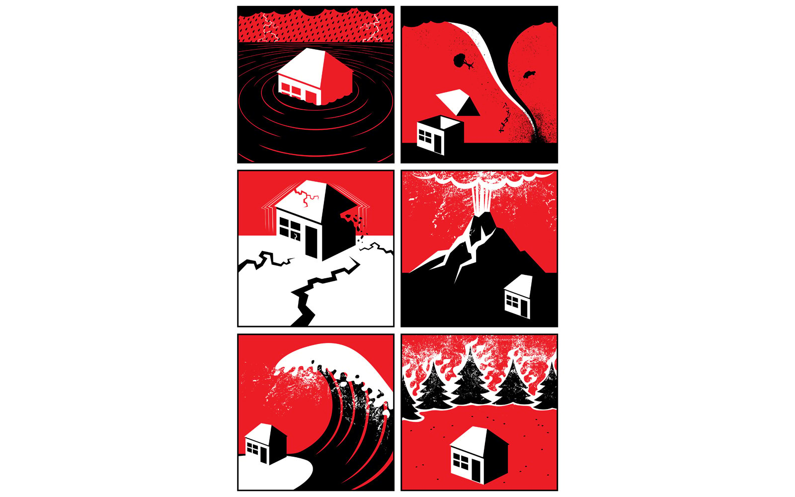 Natural Disasters - Illustration