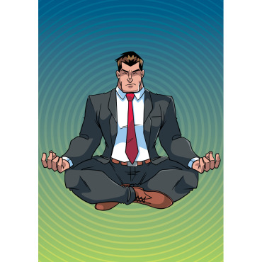 Business Meditating Illustrations Templates 146991