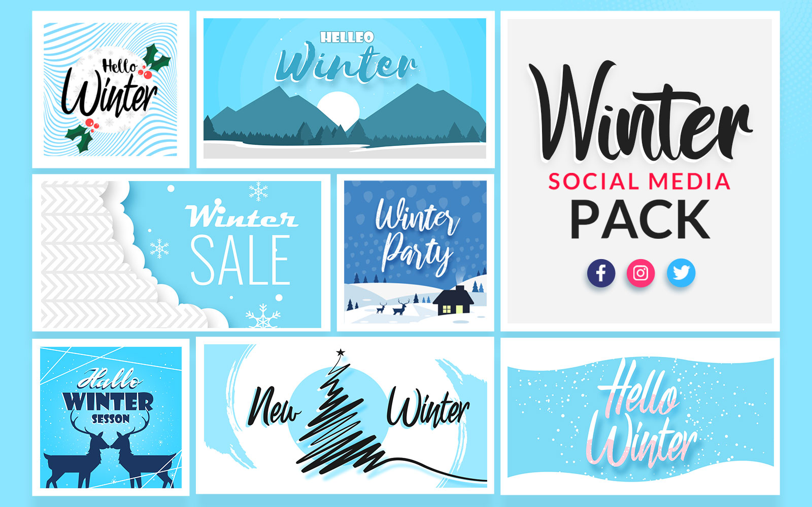 Winter Social Media Template