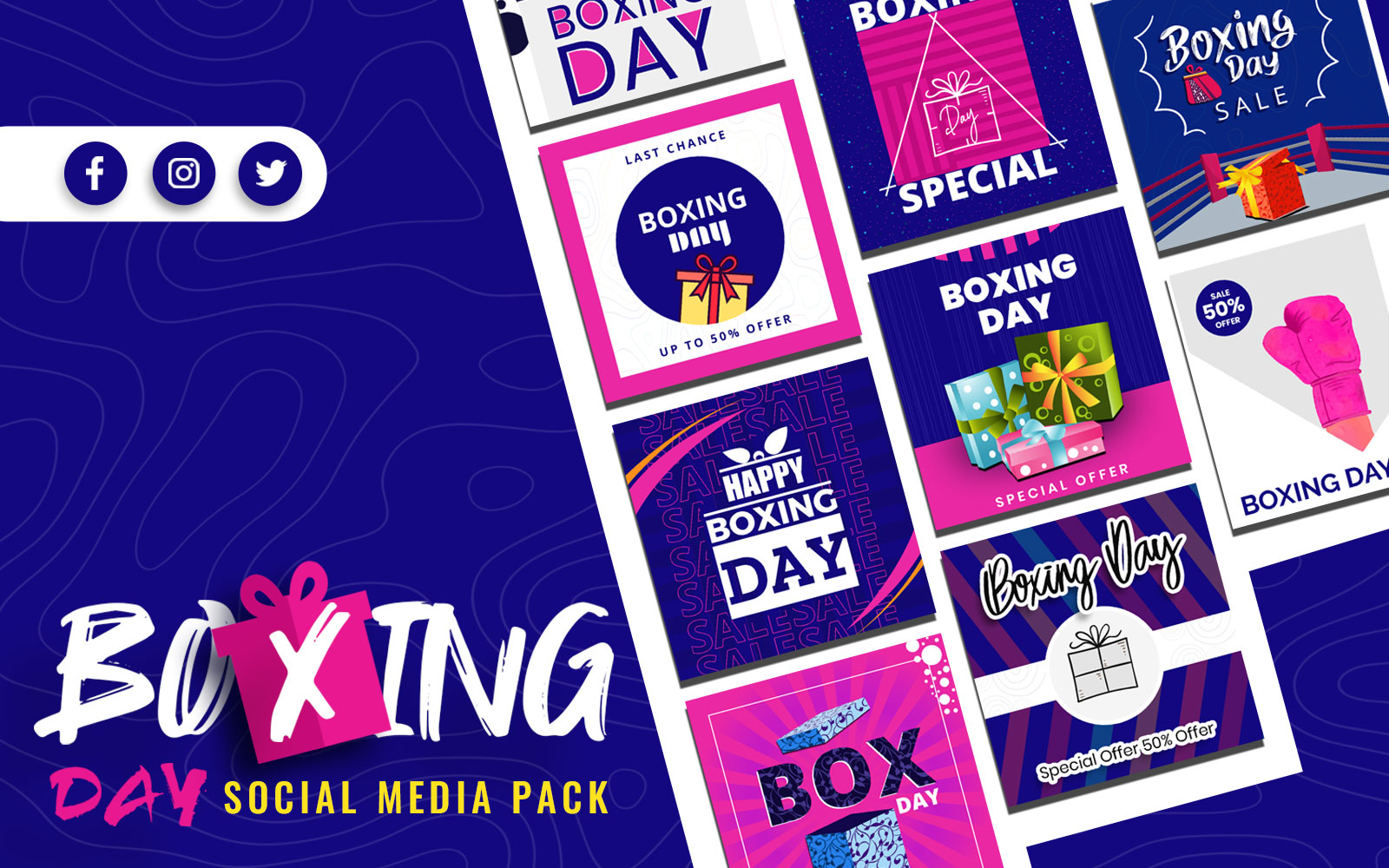 Boxing Day Social Media Template