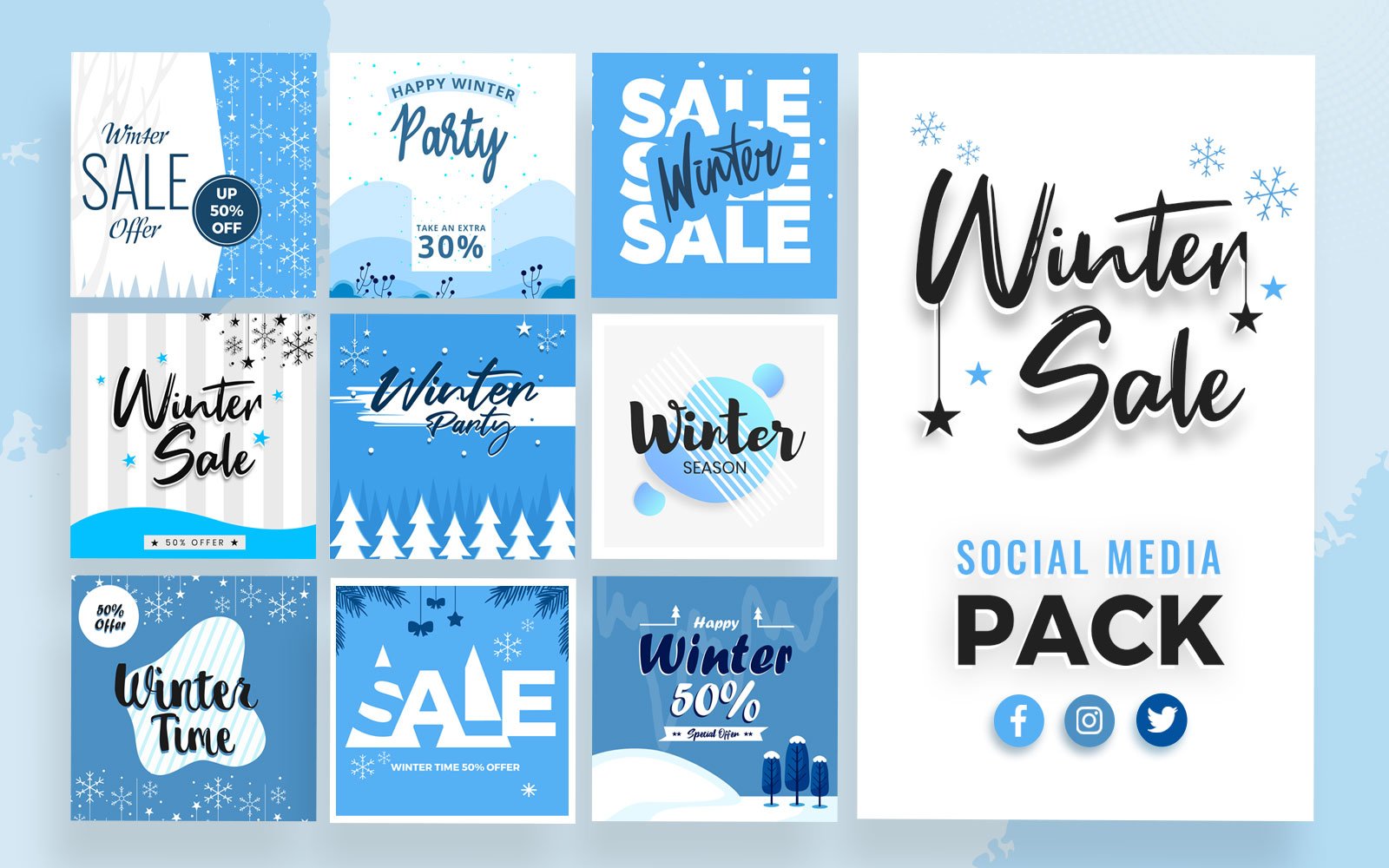 Winter Social Media Template