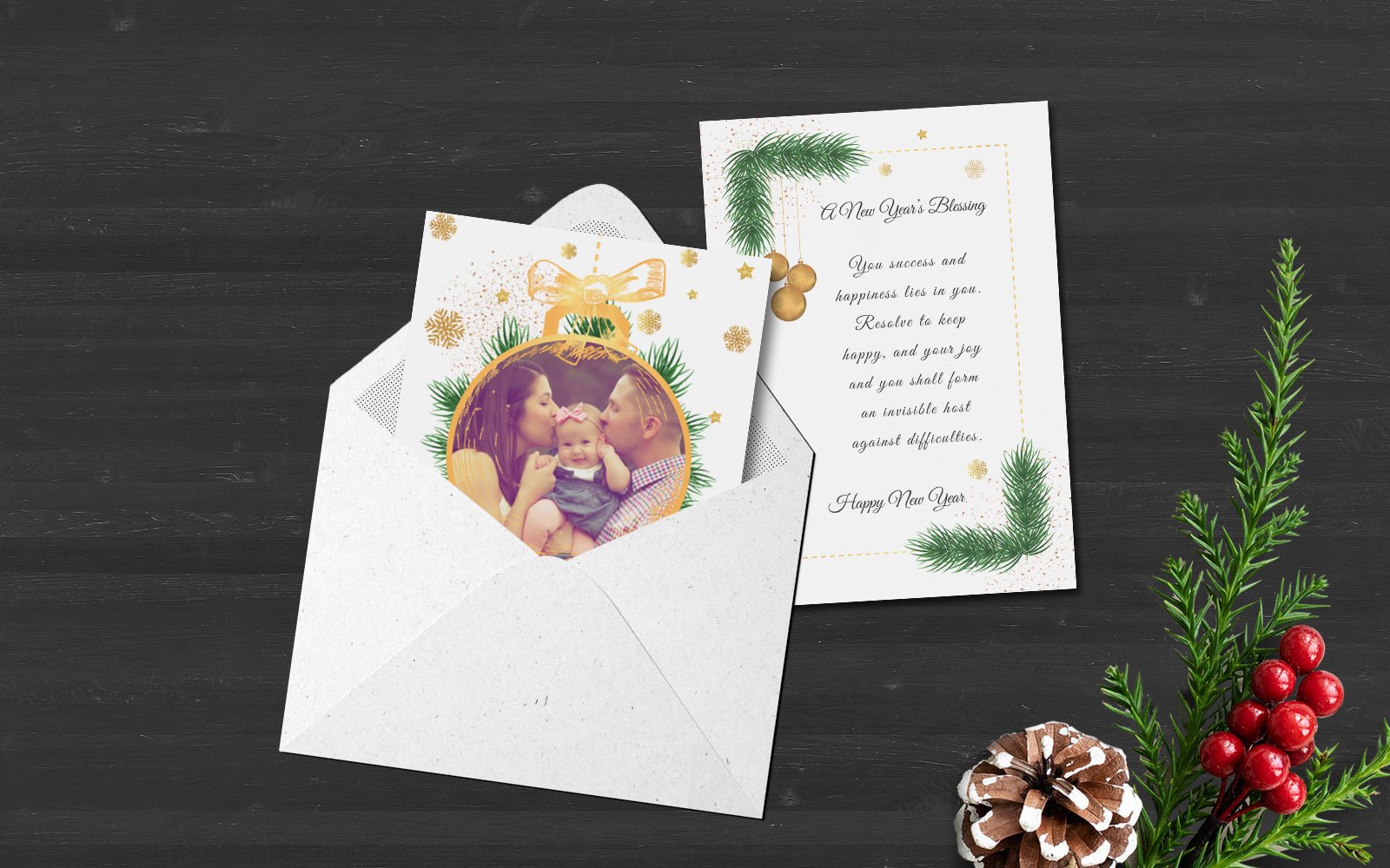 New Year Greeting Card - Corporate Identity Template