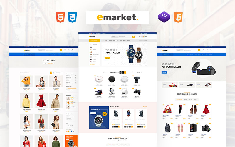 Emarket - Multipurpose eCommerce Website Template