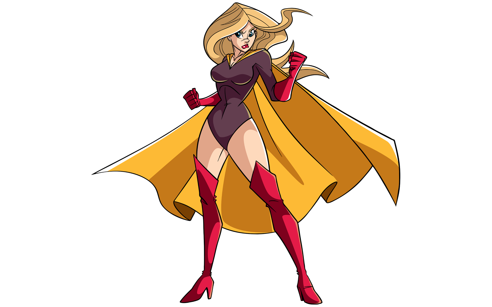 Superheroine Battle Mode - Illustration