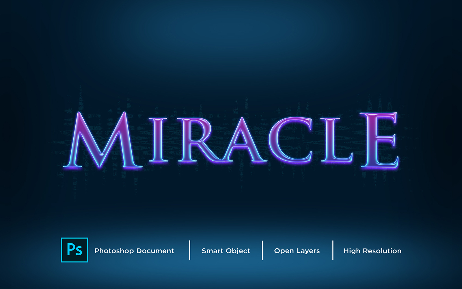 Miracle Text Effect Design Photoshop Layer Style Effect - Illustration