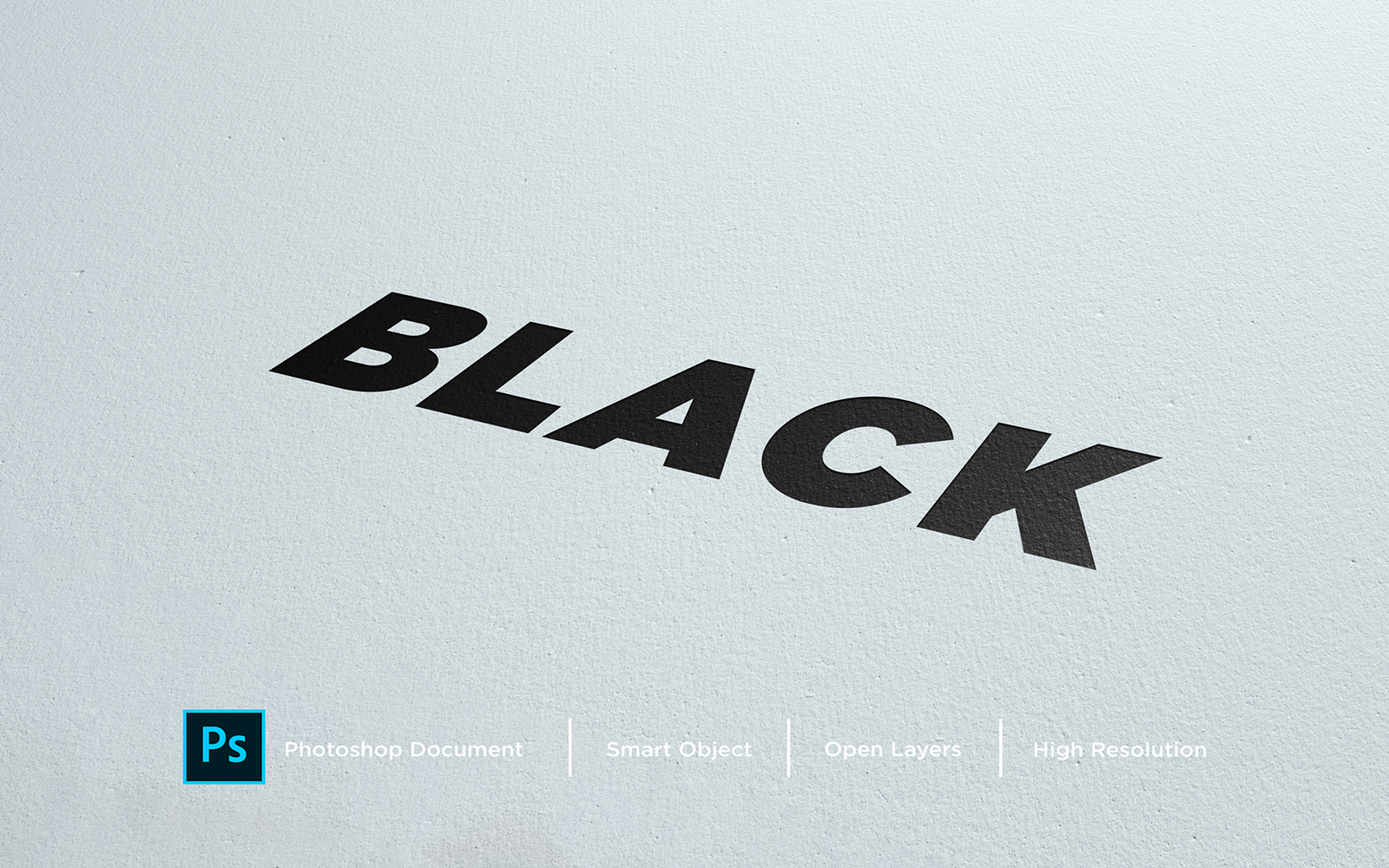 Black Text Effect Design Photoshop Layer Style Effect - Illustration