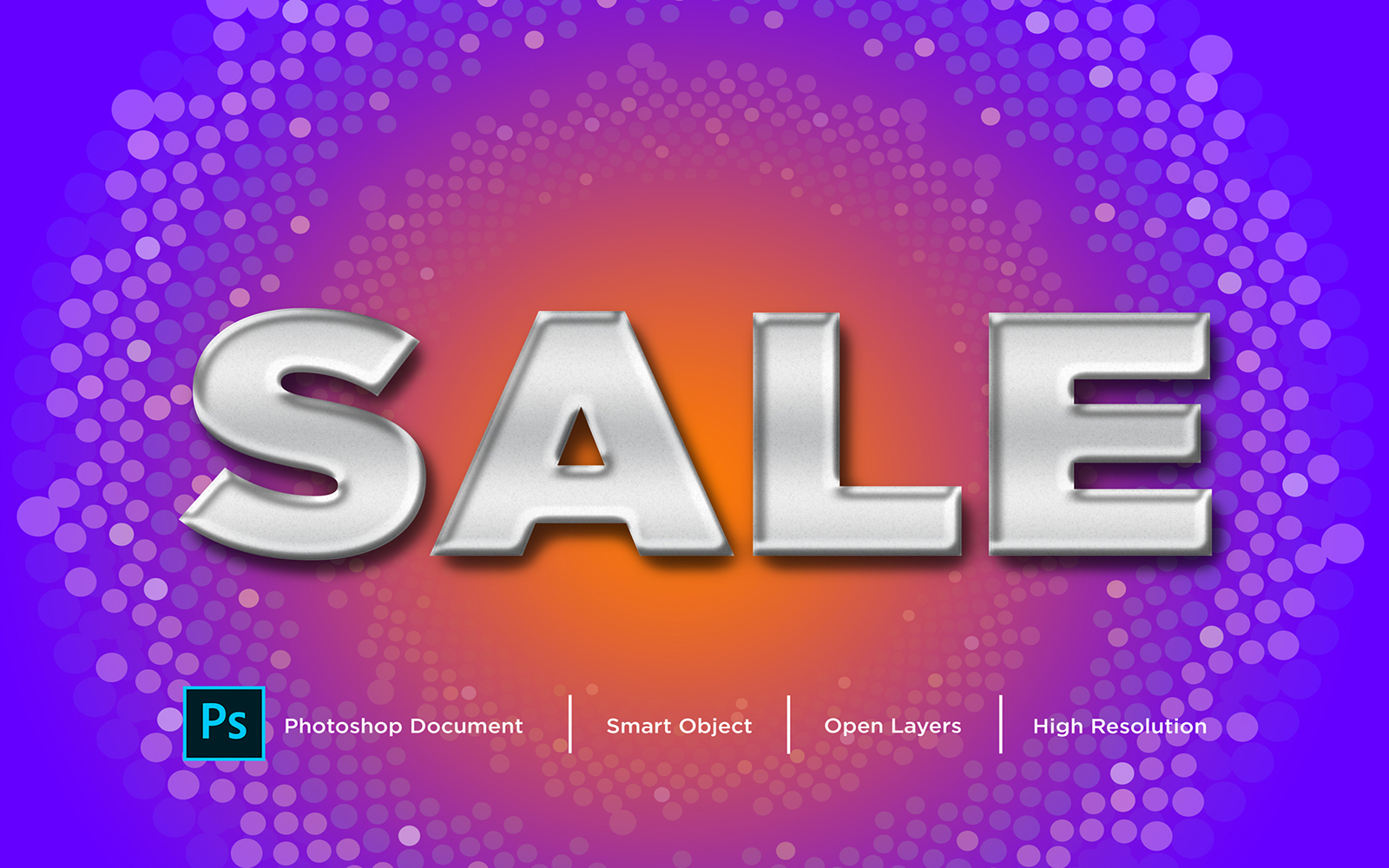 Sale Text Effect Design Photoshop Layer Style Effect - Illustration