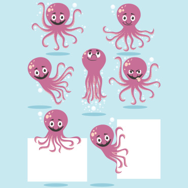 Invertebrate Cartoon Illustrations Templates 148287