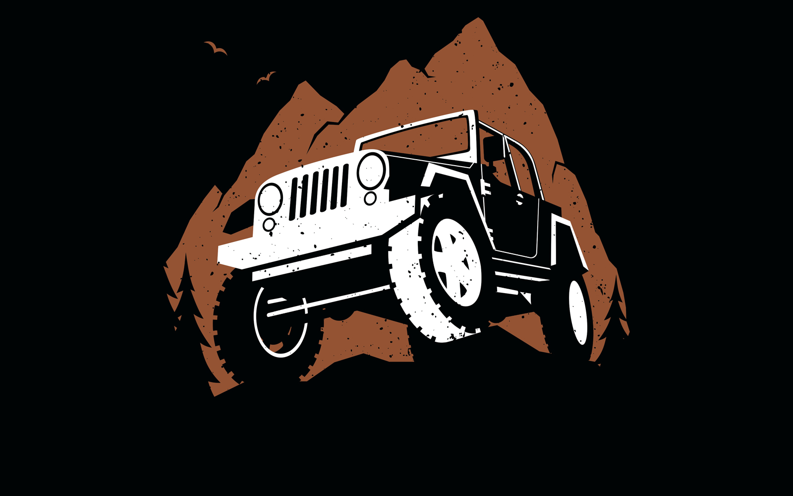 Off-Road Mountain - Illustration