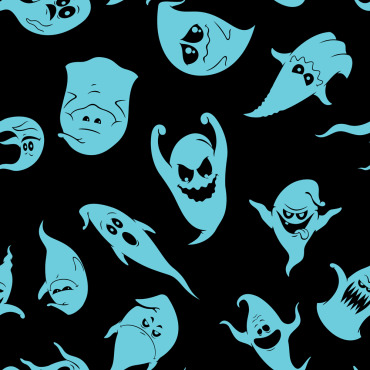 Ghost Seamless Illustrations Templates 148326