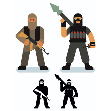 Terrorism Radical Illustrations Templates 148362