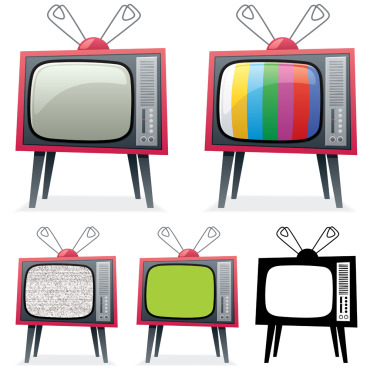 Set Tv Illustrations Templates 148384