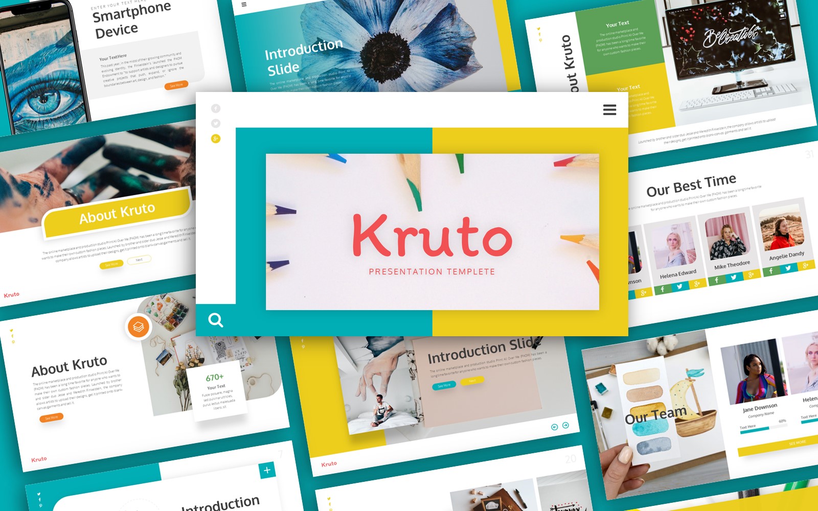 Kruto Creative Presentation PowerPoint template