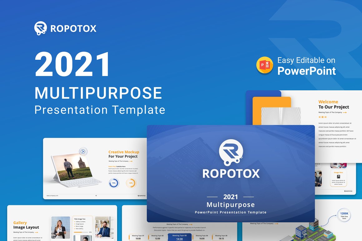 Ropotox 2021 Multipurpose Presentation PowerPoint template