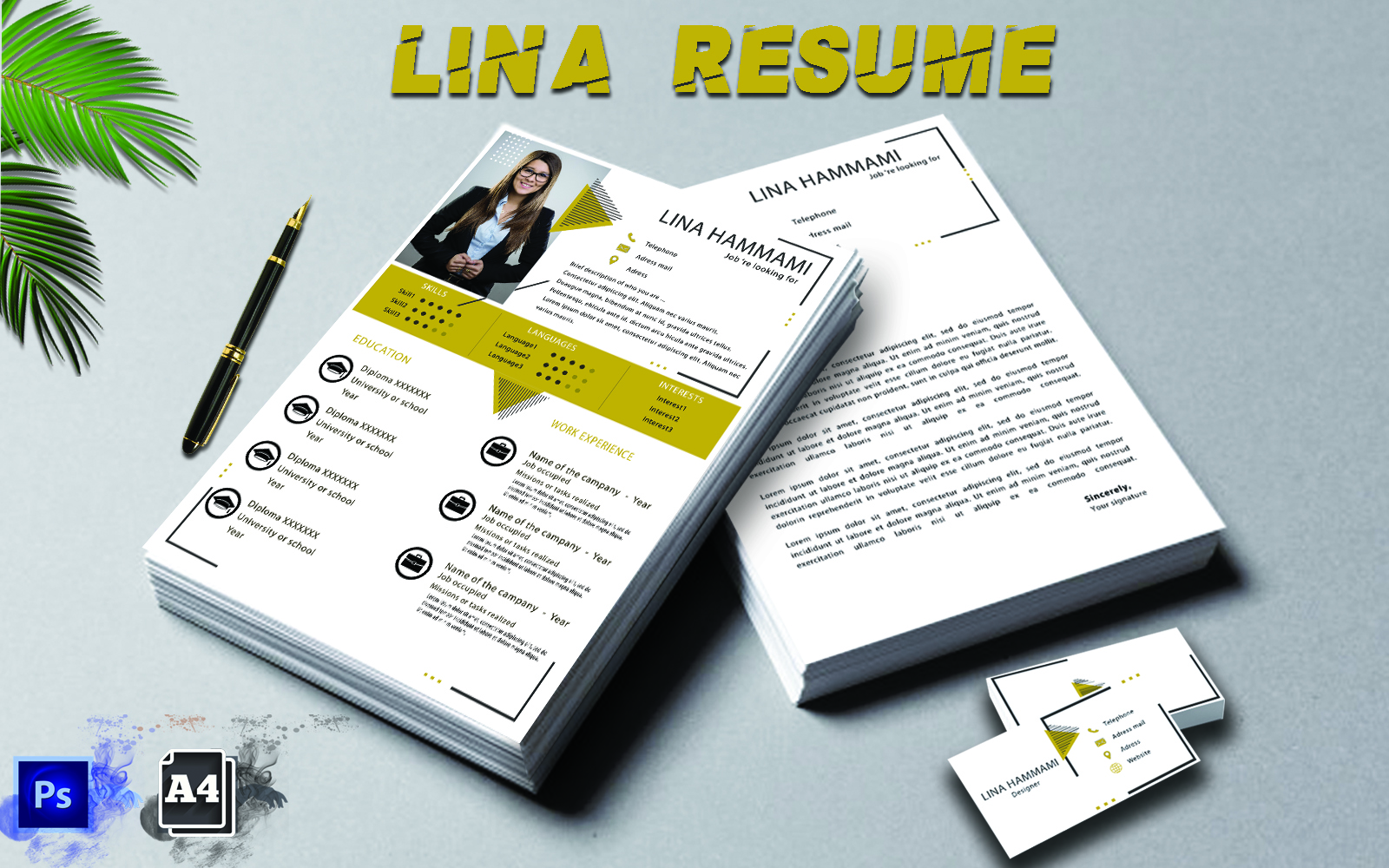 Lina Hamlar - Creative Pack Resume Template