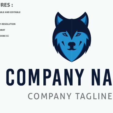 Blue Wolf Logo Templates 148542