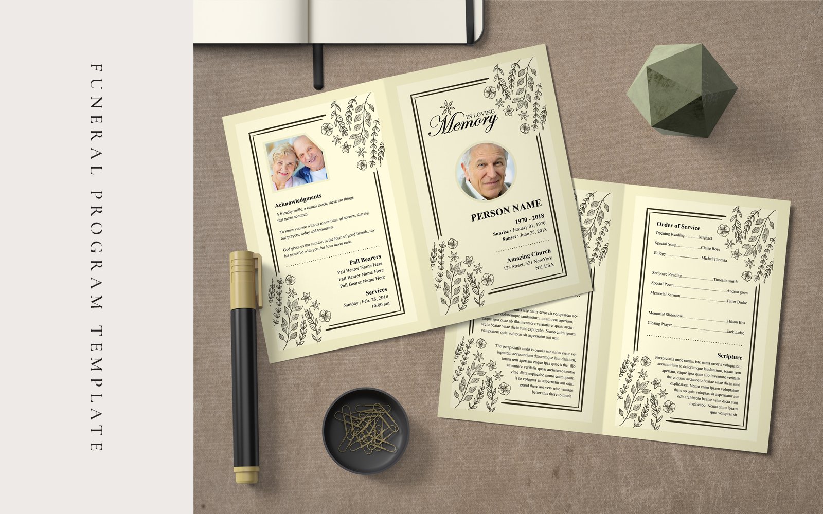 Funeral Program - Corporate Identity Template