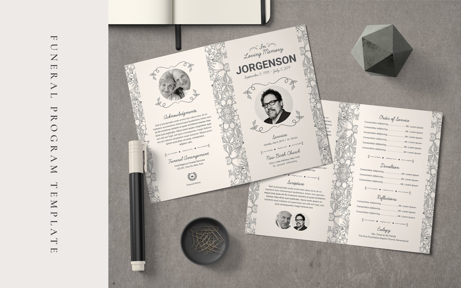 Funeral Program - Corporate Identity Template