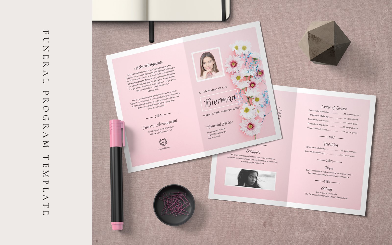 Funeral Program - Corporate Identity Template