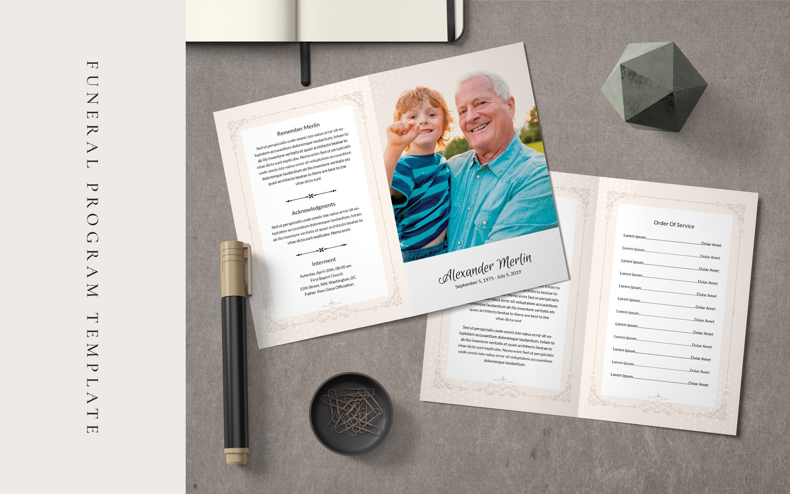 Funeral Program - Corporate Identity Template