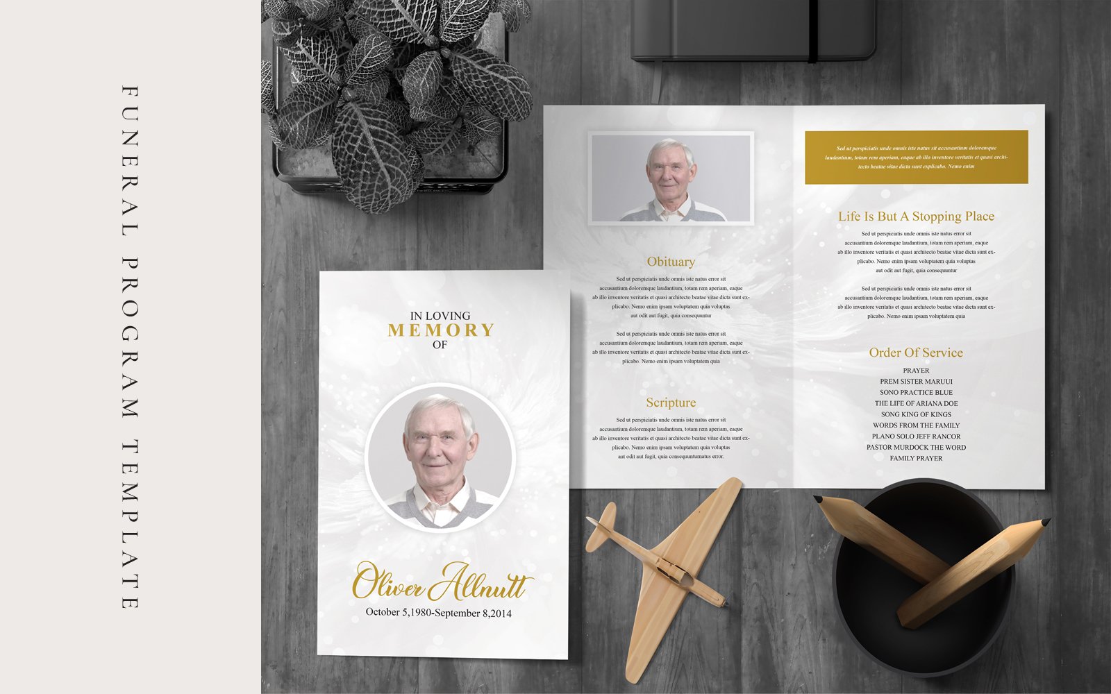 Funeral Program - Corporate Identity Template