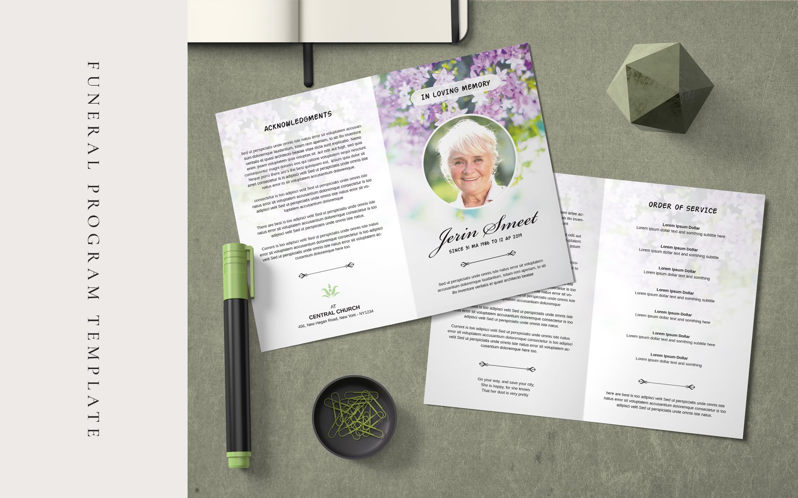 Funeral Program - Corporate Identity Template