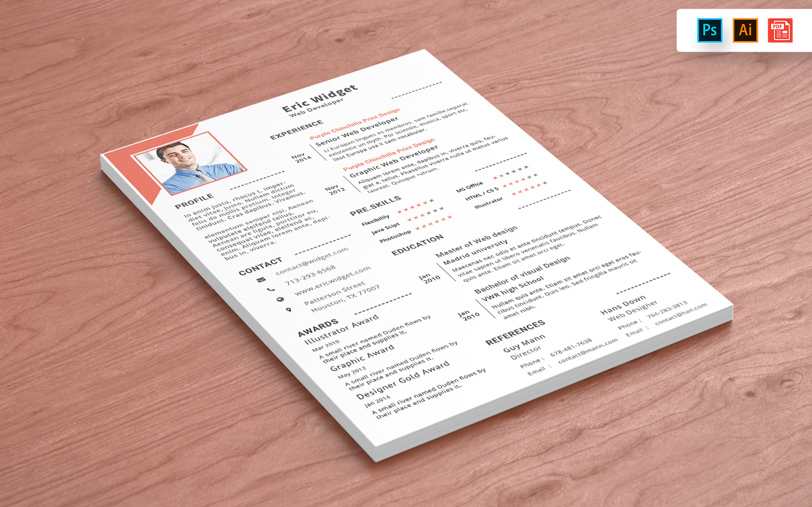 Modern CV Resume Template