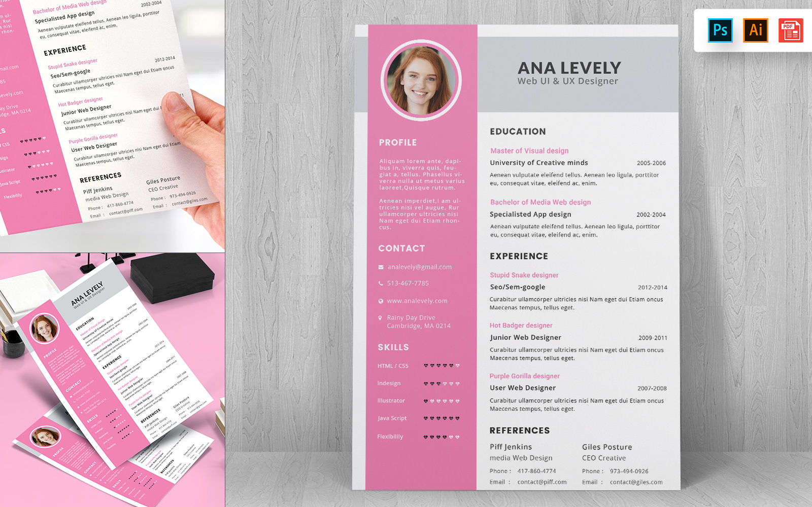 Professional CV Resume Template