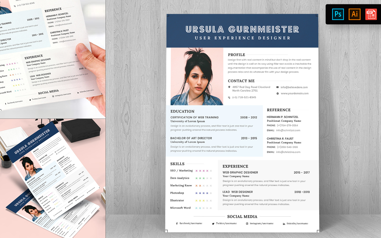 Modern CV Resume Template