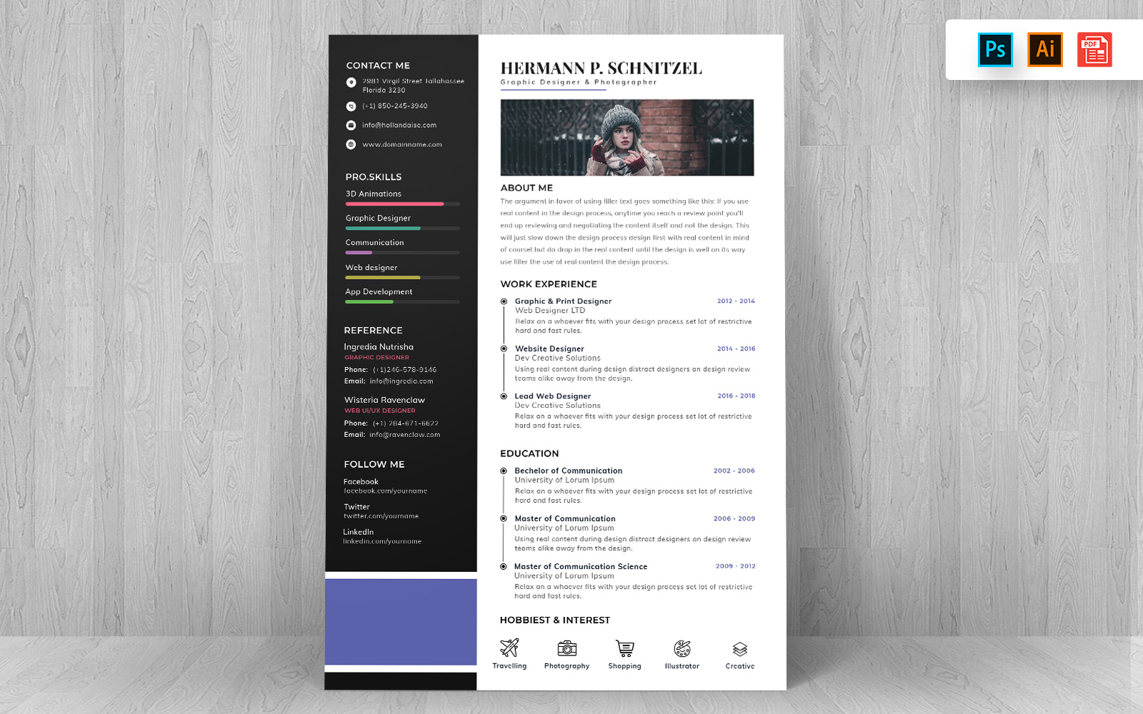 Professional CV Resume Template