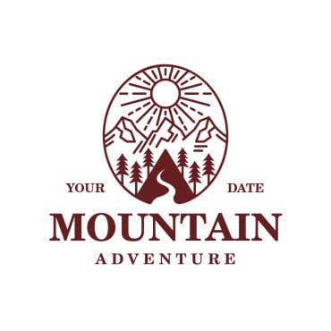 Mountain Sun Logo Templates 149001