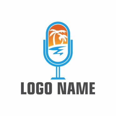 Podcast Summer Logo Templates 149419