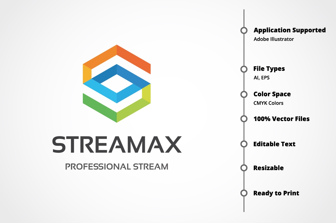Letter S - Streamax Logo Template