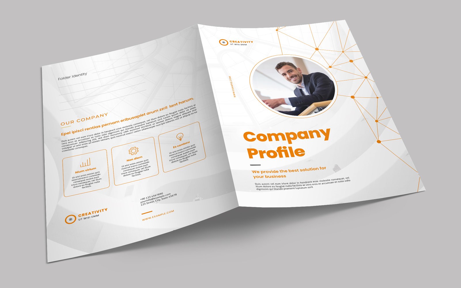 Presentation Folder Creative - Corporate Identity Template