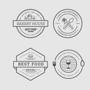 Menu Pizzeria Logo Templates 149820