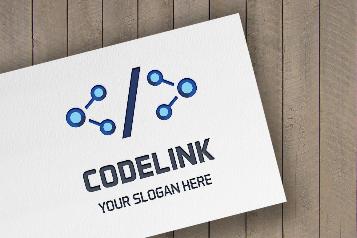 Code Link Logo Logo Template