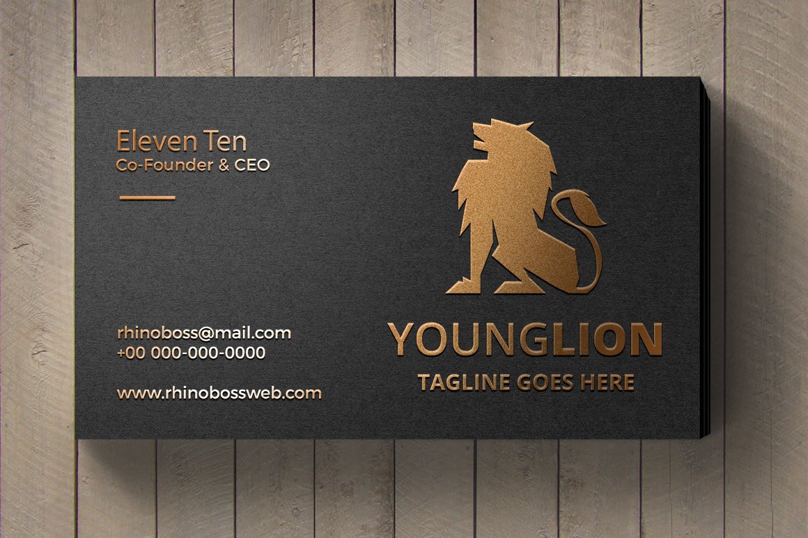 Young Lion Logo Logo Template
