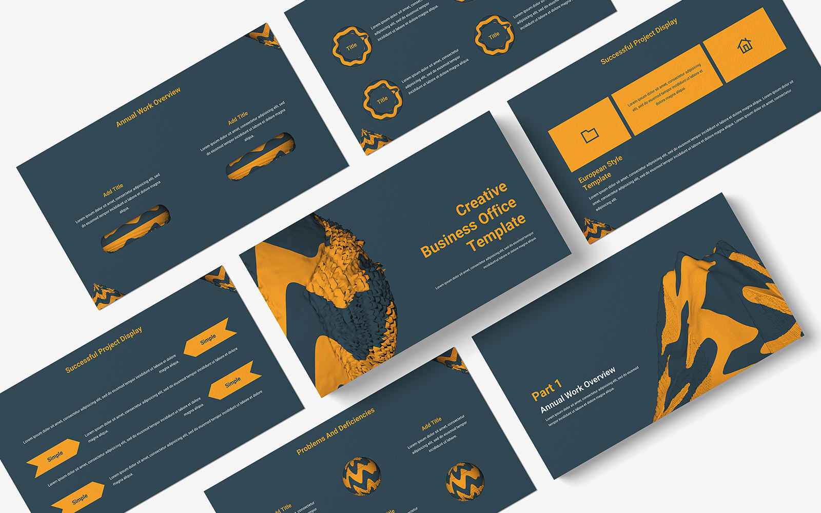 Creative Business Office PowerPoint template