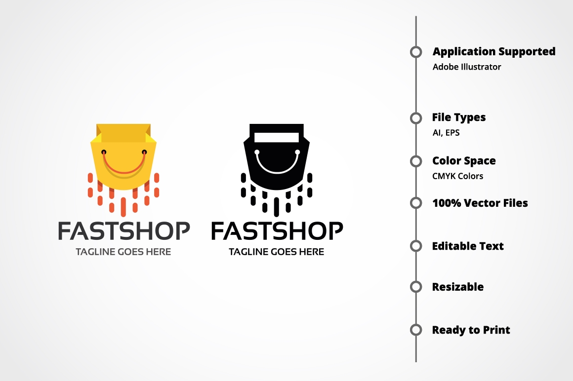 Fast Shop Logo Template