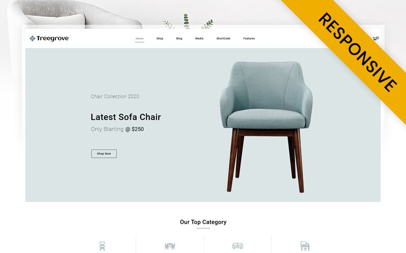 Treegrove - Furniture Store Elementor WooCommerce Responsive Theme