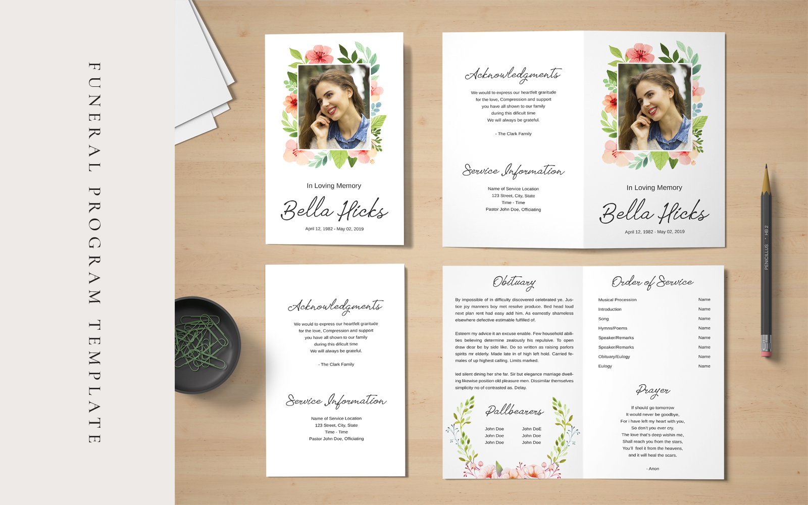 Beautiful Obituary - Corporate Identity Template